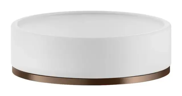 Мыльница Gessi, настольная, цвет White/Copper Brushed PVD