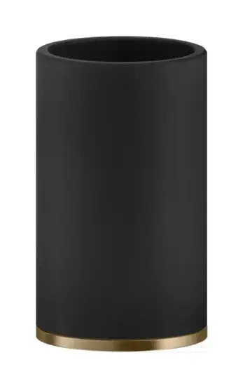 Cтакан Gessi Origini Accessories, настольный, ⌀75х127 мм, цвет Black/Warm Bronze Brushed PVD