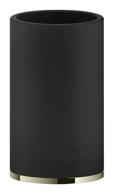Стакан Gessi Inciso ⌀75хh127 мм, настольный, цвет Black/Nickel PVD