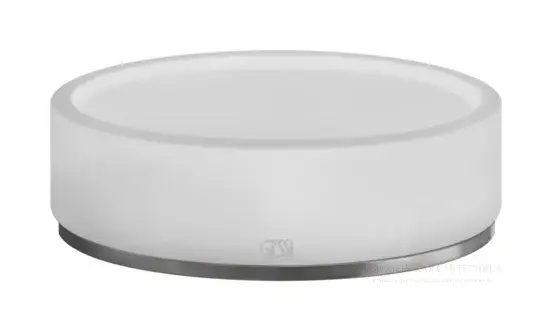 Мыльница Gessi316, настольная, цвет White/Steel Brushed