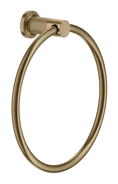 Полотенцедержатель Gessi Inciso, кольцевой, настенный, Ø222х69 мм, цвет Warm Bronze Brushed PVD