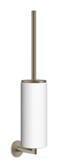 Ёршик Gessi Tondo настенный, колба белая, цвет Finox Brushed Nickel