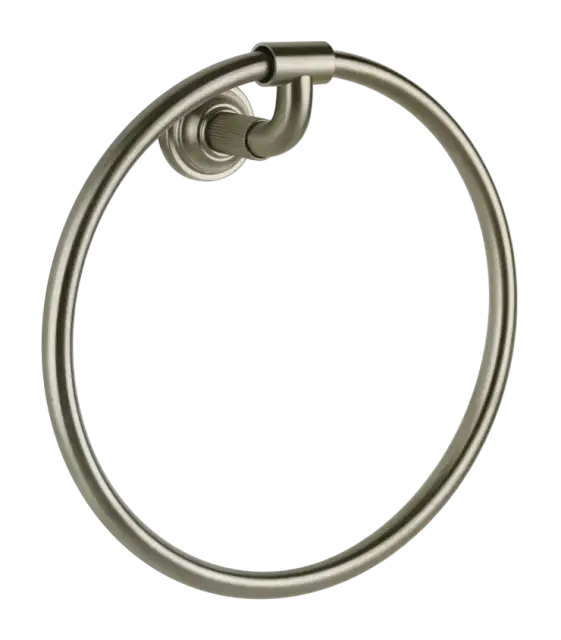 Полотенцедержатель Gessi Venti20, кольцевой, ⌀222 мм, настенный, цвет Finox Brushed Nickel