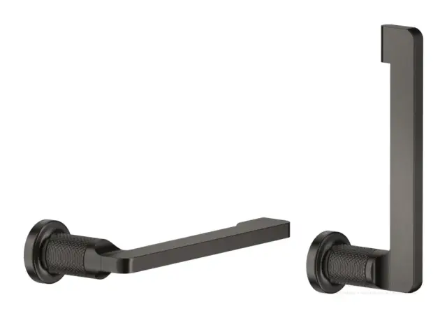 Бумагодержатель Gessi Inciso, настенный, цвет Black Metal Brushed PVD