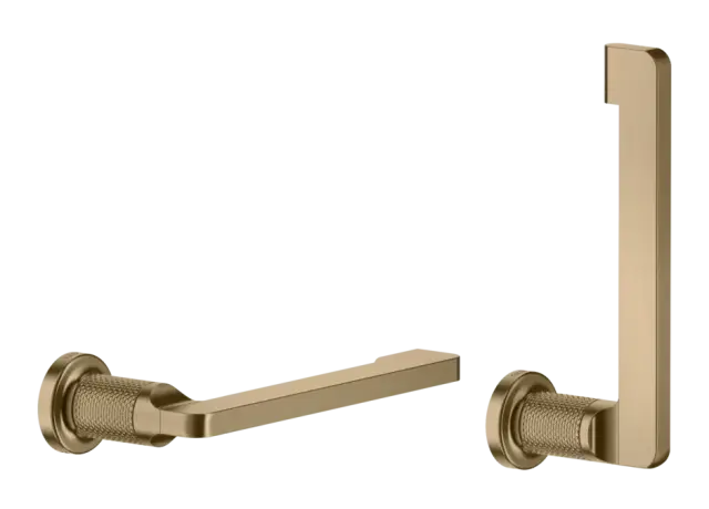Бумагодержатель Gessi Inciso, настенный, цвет Warm Bronze Brushed PVD