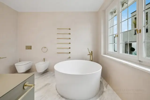 Полотенцедержатель Gessi Anello, настенный, L450 мм, цвет Brass PVD