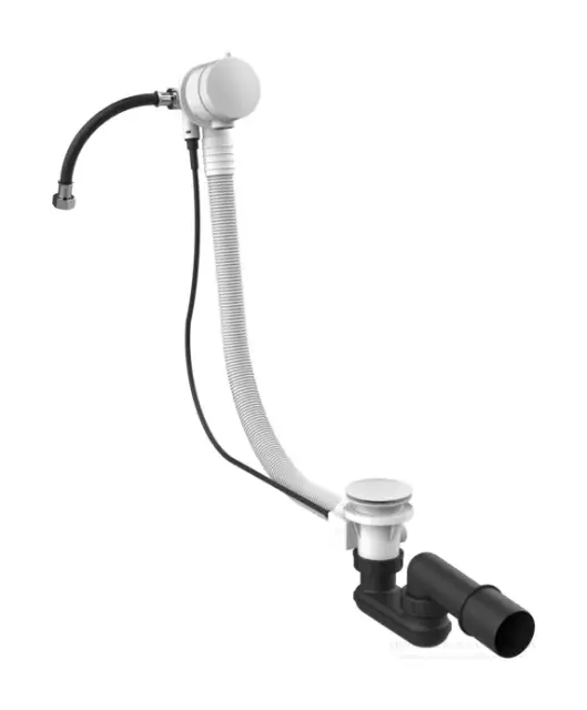 Слив-перелив для ванны Gessi Technical Accessories, h600 мм, с системой наполнения ванны через перелив, цвет Matte White
