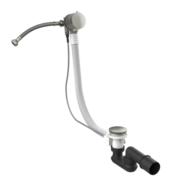 Слив-перелив для ванны Gessi Technical Accessories, h600 мм, с системой наполнения ванны через перелив, цвет Chrome Brushed