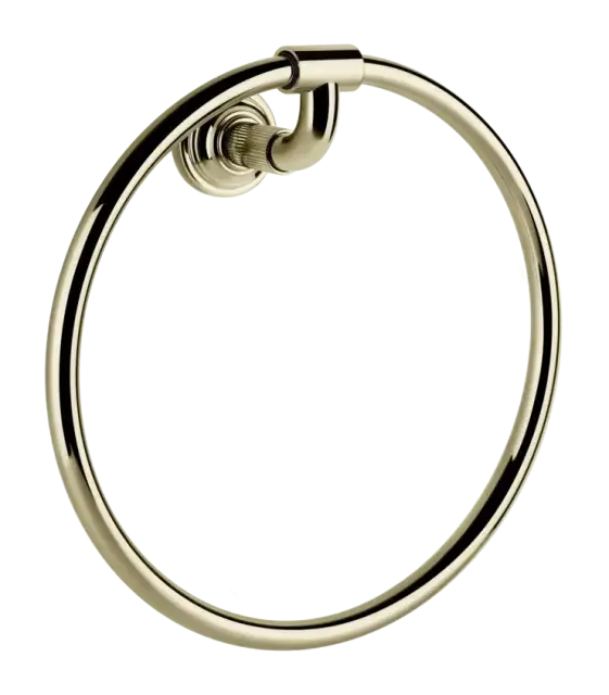 Полотенцедержатель Gessi Venti20, кольцевой, ⌀222 мм, настенный, цвет Brass PVD