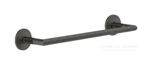 Полотенцедержатель Gessi Anello, настенный, L300 мм, цвет Black Metal Brushed PVD