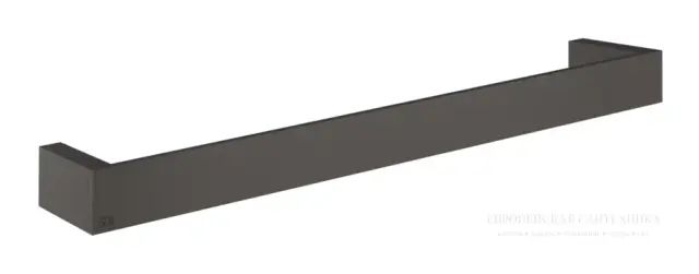 Полотенцедержатель Gessi, настенный, L 450 мм, цвет Black Metal Brushed PVD