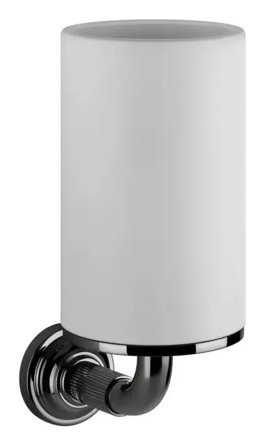 Стакан Gessi Venti20, настенный, цвет White/Black Metal PVD