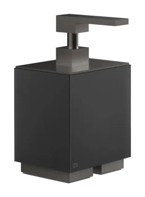 Дозатор для жидкого мыла Gessi Rettangolo, настольный, цвет Black Metal Brushed PVD
