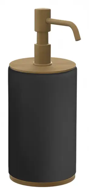 Дозатор для жидкого мыла Gessi Habito, настольный, ø75x97 мм, цвет Antique Brass