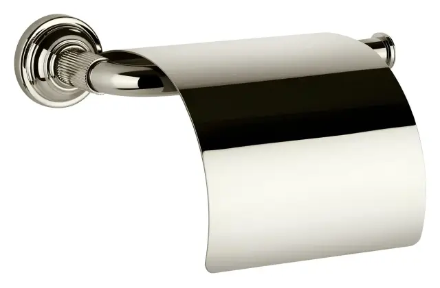 Бумагодержатель Gessi Venti20, с крышкой, цвет Nickel PVD
