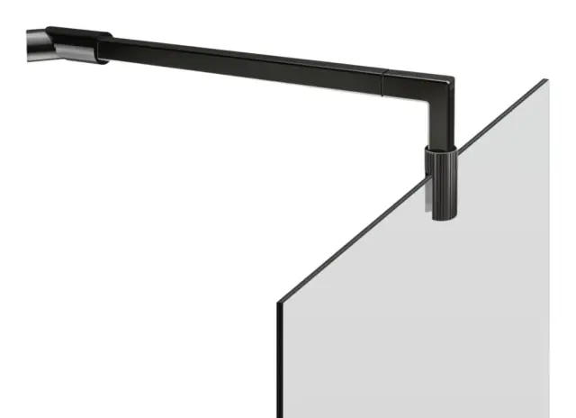 Профиль для стекла Gessi Rigato, глубина 403 мм, регулировка стеклянного анкера 180 градусов, цвет Brass PVD