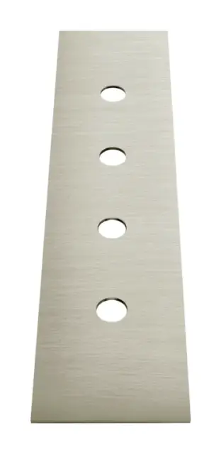 Пластина для монтажного бокса Gessi, на 4 отверстия, цвет Finox Brushed Nickel