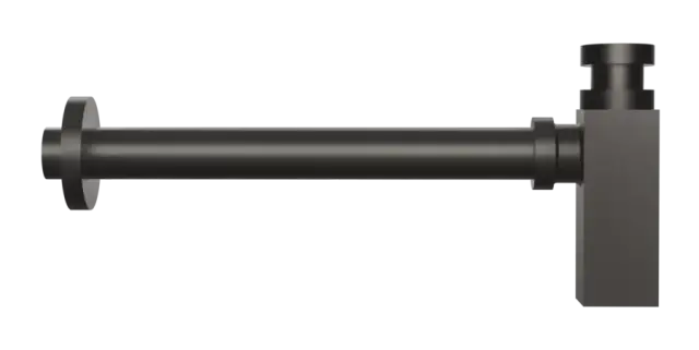 Сифон Gessi Technical Accessories, квадратный, цвет Black Metal Brushed PVD