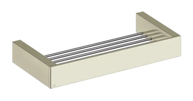 Полка Gessi Rettangolo, настенная, 300хh35 мм, цвет Nickel PVD