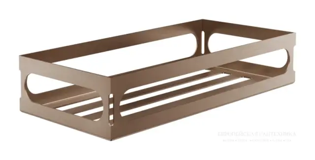 Полка Gessi Rilievo, настенная, цвет Copper Brushed PVD