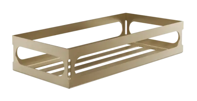 Полка Gessi Rilievo, настенная, цвет Warm Bronze Brushed PVD