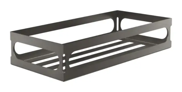 Полка Gessi Rilievo, настенная, металл, ширина 300 мм, цвет Black Metal Brushed PVD