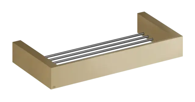 Полка Gessi Rettangolo, настенная, 300хh35 мм, цвет Warm Bronze Brushed PVD
