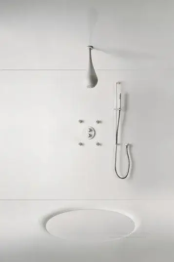 Штанга Gessi Goccia, настенная, h800х81 мм, цвет White CN