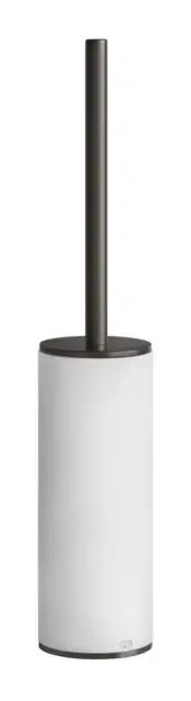 Ёршик Gessi 316, напольный, h424 мм, цвет White/Black Metal Brushed PVD