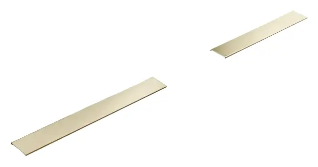 Накладка декоративная Gessi Shower G, 800 мм, на душевой трап, для GEBERIT/VIEGA, цвет Brass PVD