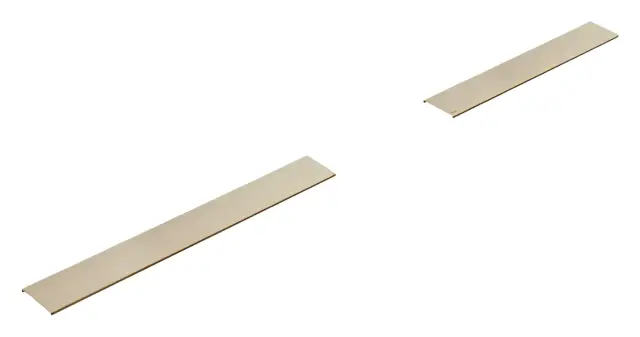 Накладка декоративная Gessi Shower G, 800 мм, на душевой трап, для GEBERIT/VIEGA, цвет Brushed Brass PVD