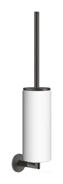 Ёршик Gessi Ingranaggio, настенный, цвет White/Black Metal Brushed PVD