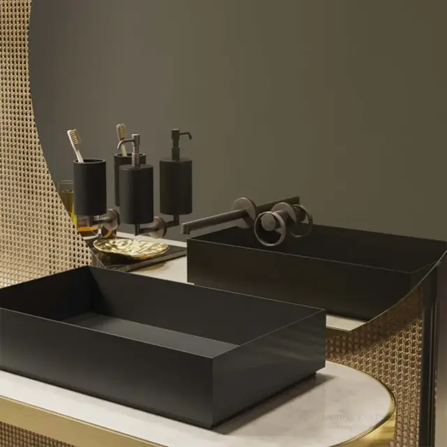 Дозатор Gessi Anello Accessories, настенный, цвет White/Antique Brass