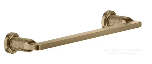 Полотенцедержатель Gessi Inciso L300 мм, настенный, цвет Warm Bronze Brushed PVD
