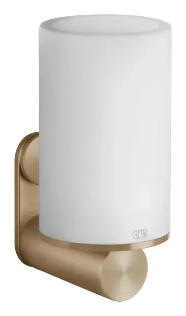 Cтакан Gessi316, настенный, h126хØ75 мм, цвет White/Warm Bronze Brushed PVD