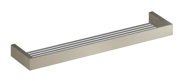 Полка Gessi Rettangolо, настенная, 600 мм, цвет Finox Brushed Nickel