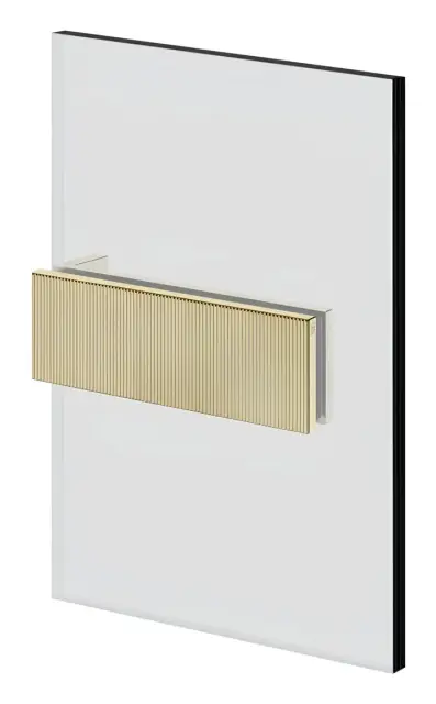 Зажим стена-стекло Gessi Shower G, цвет Brass PVD