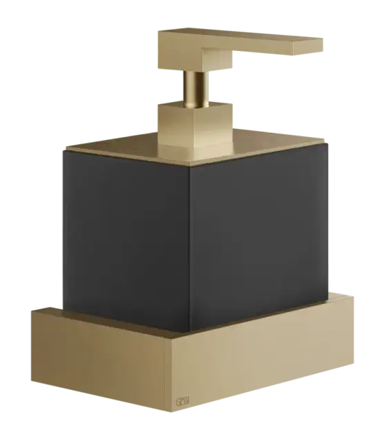 Дозатор для жидкого мыла Gessi Rettangolo, настенный, цвет Black/Warm Bronze Brushed PVD