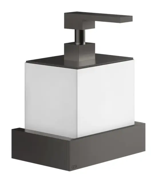 Дозатор для жидкого мыла Gessi Rettangolo, настенный, цвет Black Metal Brushed PVD