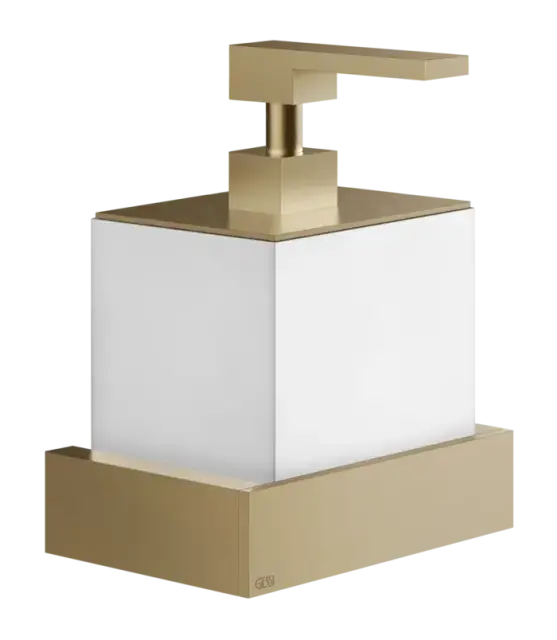 Дозатор для жидкого мыла Gessi Rettangolo, настенный, цвет Warm Bronze Brushed PVD