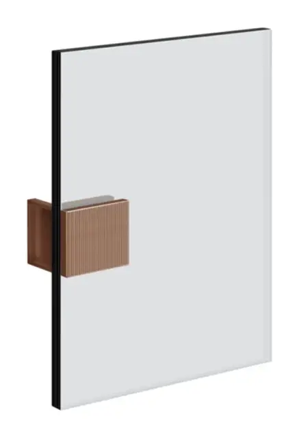 Зажим стена-стекло Gessi Rigato, ширина 59 мм, цвет Copper Brushed PVD