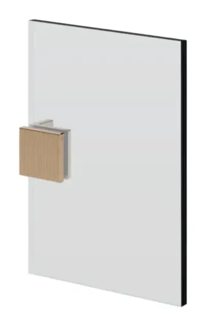 Зажим стена-стекло Gessi Rigato, ширина 59 мм, цвет Warm Bronze Br. PVD