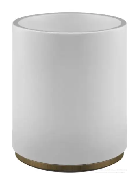 Мусорное ведро Gessi Origini ⌀180хh240 мм, цвет White/Antique Brass