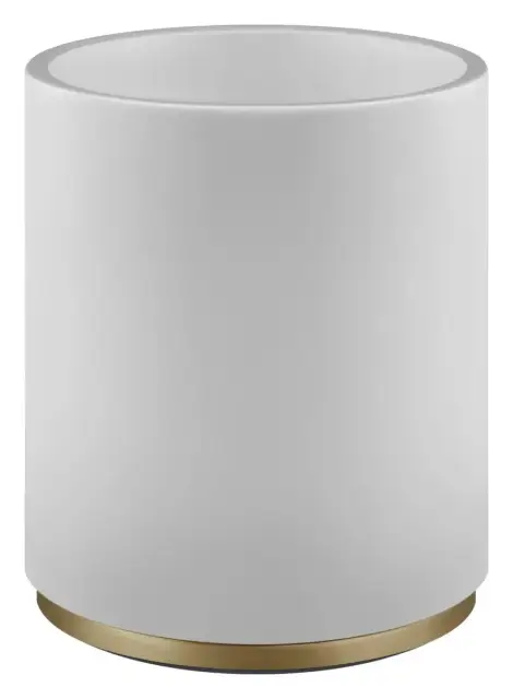 Корзина для мусора Gessi, цвет White/Warm Bronze Brushed PVD