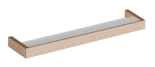 Полка Gessi Rettangolo, 600 мм, настенная, цвет Copper PVD