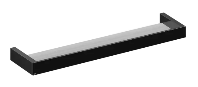 Полка Gessi Rettangolo, 600 мм, настенная, цвет Black Metal PVD