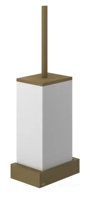 Ёршик Gessi Rettangolo, настенный, цвет White/Antique Brass