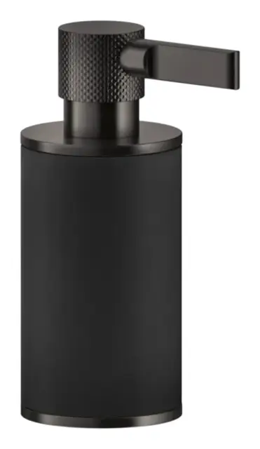 Дозатор Gessi Inciso ⌀75хh191 мм, настольный, цвет Black/Black Metal Brushed PVD
