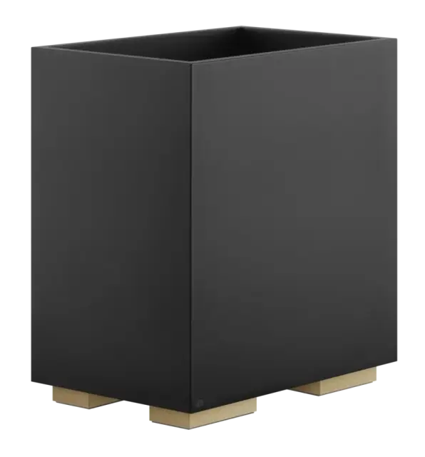 Корзина для мусора Gessi Rettangolo, напольная, цвет Black/Warm Bronze Brushed PVD