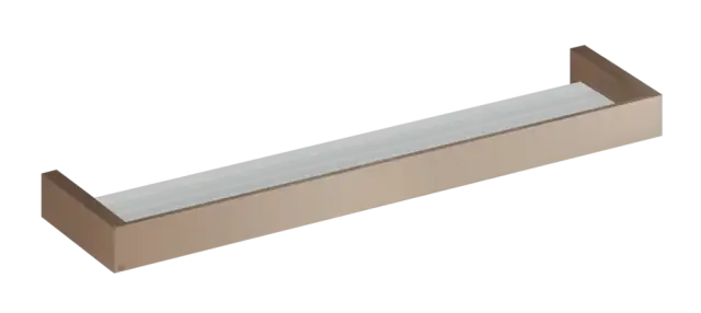 Полка Gessi Rettangolo, 600 мм, настенная, цвет Copper Brushed PVD